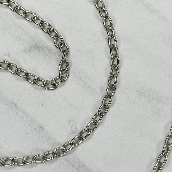 Skinny Dainty Silver Tone Chain Link Purse Bag Replacement Strap ✨ - Picture 10 of 12